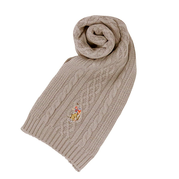 ユーエスポロ アッスン U.S.POLO ASSN マフラー 447463-BEIGE レディース メンズ ベージュ マフラー